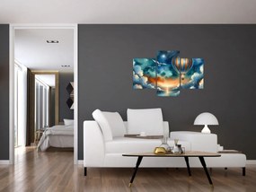 Kép - Repülés az éjjeli ég alatt (90x60 cm)