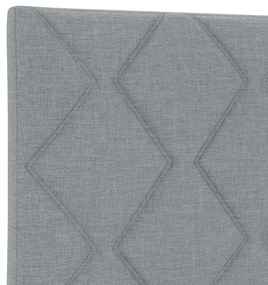 Fejtámla Gyémánt Blokkos Design Világosszürke 80 cm Szövet