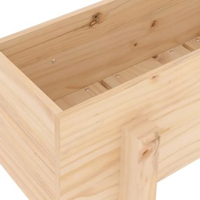 tömör fenyőfa kerti magaságyás 101 x 30 x 38 cm