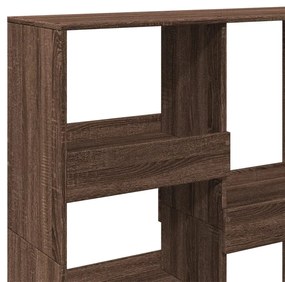 barna tölgy színű szerelt fa térelválasztó 100 x 33 x 115 cm