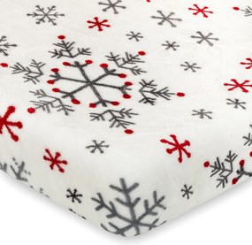 4Home Snowflakes mikroflanel lepedő, 180 x 200 cm