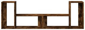 2 db füstös tölgy színű szerelt fa TV-szekrény 75 x 30 x 50 cm