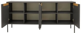 Switch fekete komód, 173 x 76 cm - Tenzo