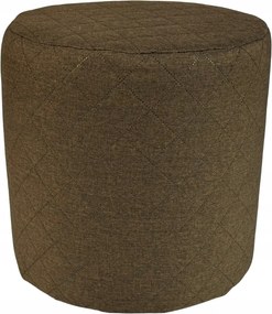 Kerek szavanna puff steppelt barna szín