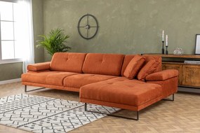 Mustang Small Right Orange sarokkanapé