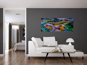 Kép - éjszakai panoráma (120x50 cm)