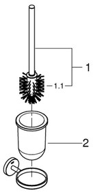 GROHE 40463001 - BAUCOSMOPOLITAN WC-tisztítókészlet, fényes króm