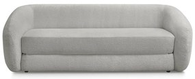 Világosszürke zsenília kinyitható kanapé 228 cm Neyo – Bobochic Paris
