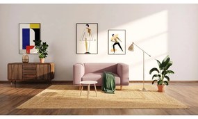 Rózsaszín buklé relaxációs fotel Kukumo – Ame Yens