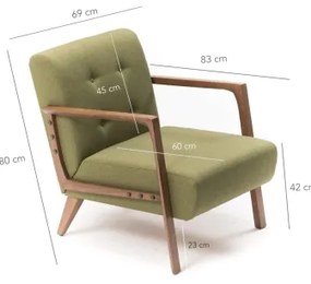 PUKI fotel, zöld