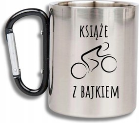 Bögre Acél Fül Karabiner Kerékpáros Vicces Mesekönyv