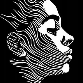 Poszter 30x30cm Szavak vonalai