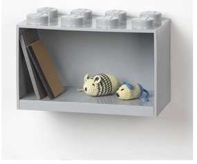 Brick 8 gyerek szürke fali polc - LEGO®