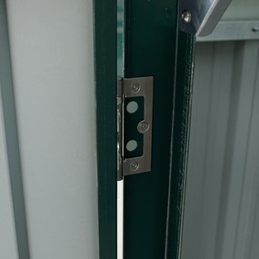 Acél tárolóbox két szemeteshez, zöld, RUBIS