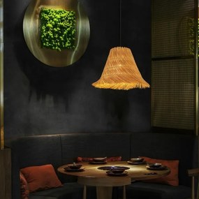 Immax 08273L - Csillár zsinóron NATURALEZA 1xE27/40W/230V átm. 45 cm rattan