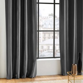 Sötétszürke mikroszatén függöny 140x240 cm Shana – douceur d'intérieur