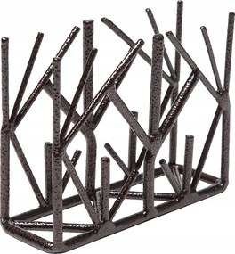 Szalvétatartó, fekete-barna