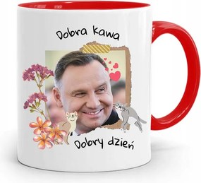 Bögre Piros Elnök Andrzej Duda Jó Kávé