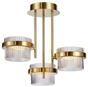 ITALUX 5902854539765 TIARA Glamour Mennyezeti Lámpa Átlátszó, Arany LED IP20
