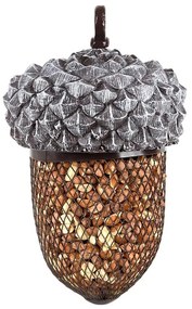 Felakasztható makk alakú madáretető, ráccsal