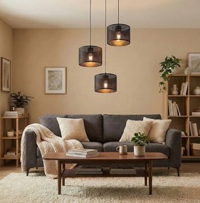 Emibig modern függeszték lux fekete emi1670/3prem