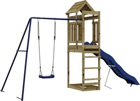 vidaXL impregnált fenyőfa kültéri játszószett