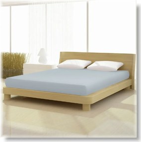 Pamut-elastan classic világos szürke színű gumis lepedő 180x200 cm-es alacsony matracra
