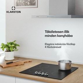 Klarstein Kochheld indukciós főzőlap | Elegáns és erőteljes | 4 főzőzóna | 7200 W | 60 cm