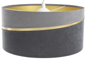 Csillár zsinóron SWING 1xE27/60W/230V szürke/arany