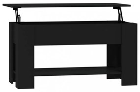 fekete szerelt fa dohányzóasztal 101 x 49 x 52 cm