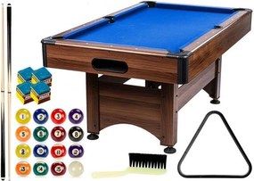 GamesPlanet® Biliárdasztal TRENDLINE Kék 6ft 184 x 108 cm