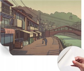 Öntapadós tapéta Fali furnér 3D Pasztell tájkép 152x104 cm