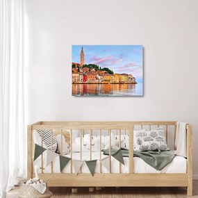 Üveg kép - Rovinj, Horvátország (70x50 cm)