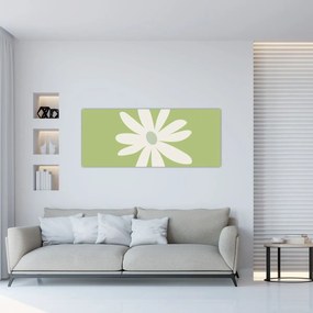 Kép - Hippik, zöld virágok N⁰2 (120x50 cm)