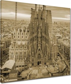 Vászonkép 50x50 Napsütéses nap Barcelona