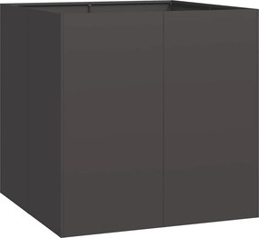 vidaXL ültetvény fekete 80x80x80 cm Acél