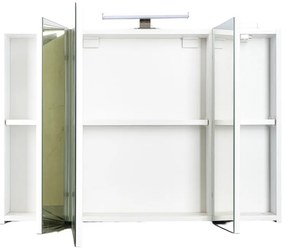 Piramida AKVA Tükrös fürdőszobai szekrény - LED világítással - 100 x 69 x15cm