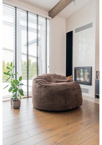 Világosszürke kordbársony gyerek babzsákfotel Om 85 – SLOWDOWN