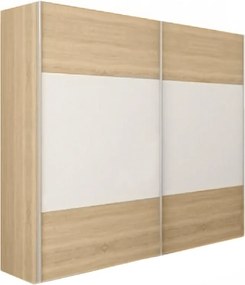 Hálószoba garnitúra (ágy 160x200 cm), tölgy sonoma/fehér, GABRIELA NEW