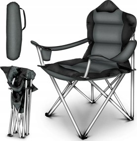 Összecsukható Kárpitozott Kempingszék Italtartóval