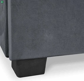 Wersalka Rozkładana PIANO Szara Welurowa