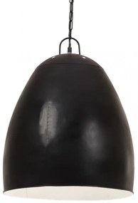kerek fekete ipari függőlámpa 25 W 42 cm E27