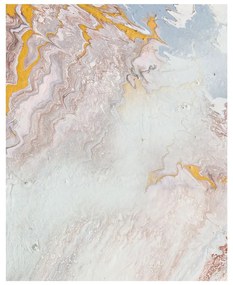 Poszter, fluid art, keret nélkül, 40x50 cm, krémszínű - NEBULEUSE
