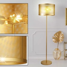 Searchlight EU2832-2GO - Állólámpa FISHNET 2xE27/60W/230V arany