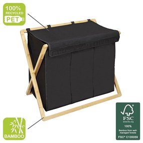 Textil szennyeskosár 93 l Ecori – Wenko
