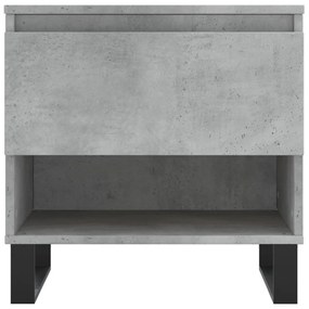 Betonszürke szerelt fa dohányzóasztal 50 x 46 x 50 cm