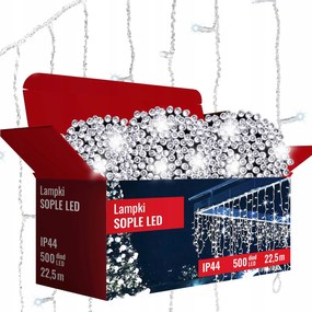 Jégcsap Karácsonyfa Lámpa 500 Led 22.5M Kültéri Karácsonyi Fények +flash