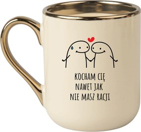 Bögre Elegáns Bézs Arany Rant Vicces Ajándék Szeretlek