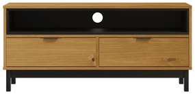 FLAM tömör fenyőfa TV-szekrény 110 x 40 x 50 cm