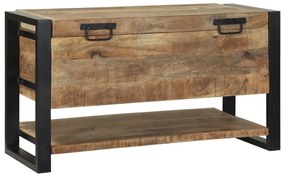 Tároló ládák Durva mangó Tömör durva mangófa 80 x 35 x 45 cm